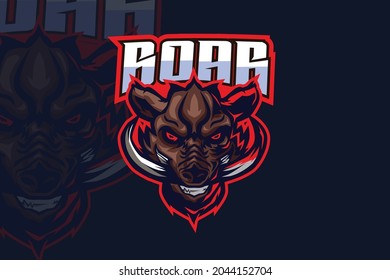 Plantilla de logotipo Boar - Esport