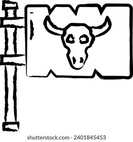 Boar hand drawn vector illustration