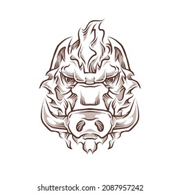 Bärenkopffarbe, Vektorgrafik