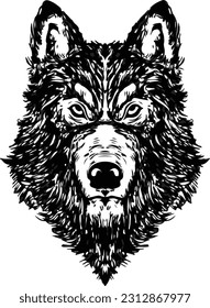 boar head illustration, can be used for logos, mascots, clothing, and more isolated in white background