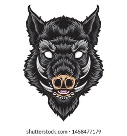 boar head vector and logo