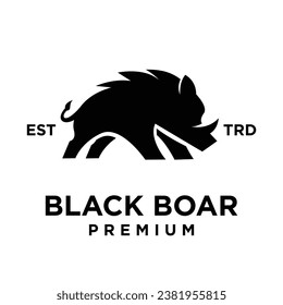 Boar icon design illustration template