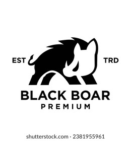 Boar icon design illustration template