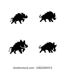 Boar icon design illustration template
