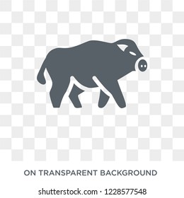 Boar icon. Trendy flat vector Boar icon on transparent background from animals collection. 