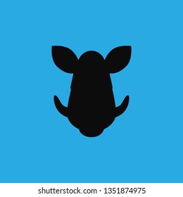 boar icon vector
