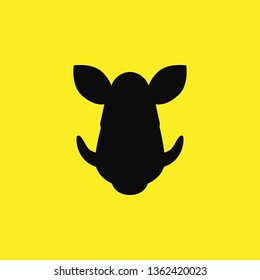boar icon vector