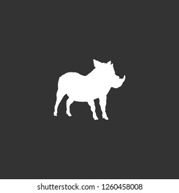 boar icon vector. boar sign on black background. boar icon for web and app