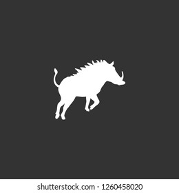 boar icon vector. boar sign on black background. boar icon for web and app