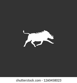 boar icon vector. boar sign on black background. boar icon for web and app