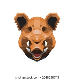 boar lowpoly style vector illustration design