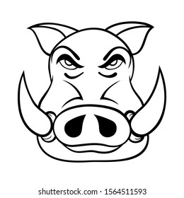 Boar for making logos, vector.