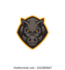 Boar modern logo template
