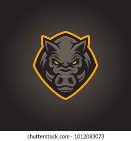 Boar modern logo template