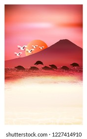 boar New Year card background