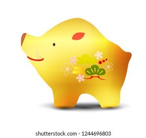 boar New Year card Object icon