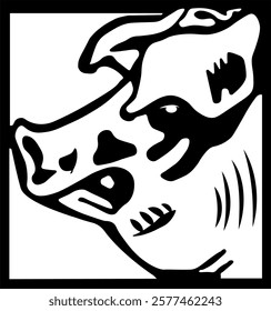 boar, pig, portrait, black, white, angry, aggressive, vector, illustration, interesting, poster, banner, abstraction, art.eps