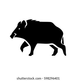 Boar Vector Icon Stock Vector (Royalty Free) 598296401