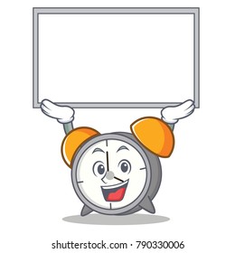 up board alarm clock character cartoon