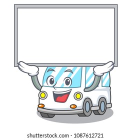 Up board ambulance character cartoon style