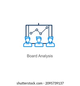 Board Analysis Or Analysis Icon Concept