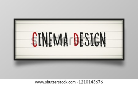 board announcements classic letter board your stock vector royalty letter advertising your business
