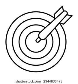 Boards mit Bogenpfeil, die das Dartboard-Symbol zeigen 