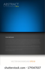 board background vector blue board on black and grey gray background document for text and message design for brochure and web modern artwork