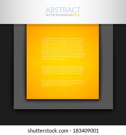 board background vector yellow board on black and grey gray background document for text and message design for brochure and web modern artwork