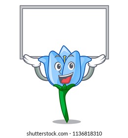 Up board bell flower character cartoon