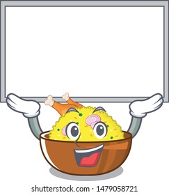 Up board biryani chicken above the cartoon plate