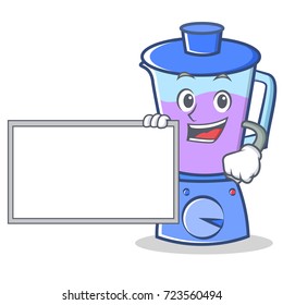 With board blender character cartoon style