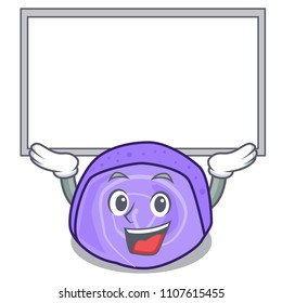 Up board blueberry roll cake character cartoon