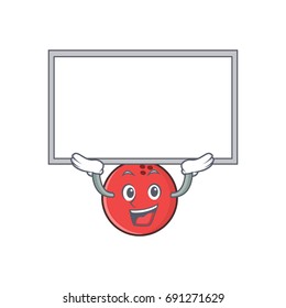 Up board bowling ball character cartoon