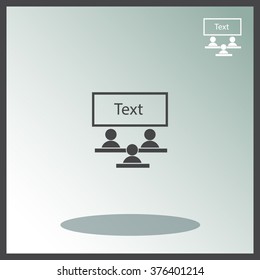Board business vector icon.