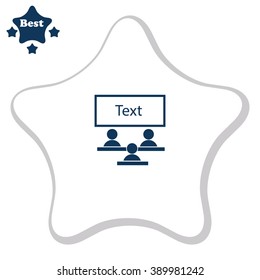 Board business vector icon.