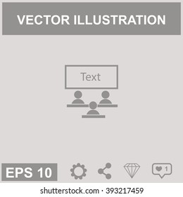 Board business vector icon.