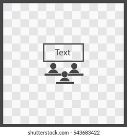 Board business vector icon. Isolated illustration. Business picture.