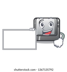 With board button C on a keyboard character