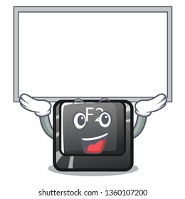 Up board button f2 in the shape character