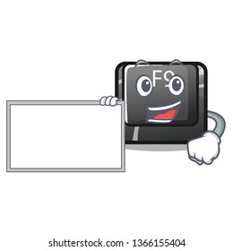 With board button f9 isolated in the mascot