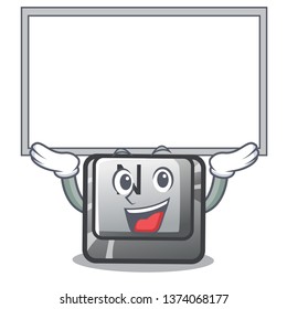 Up board button N on a game character