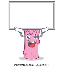 Up board candle character cartoon style