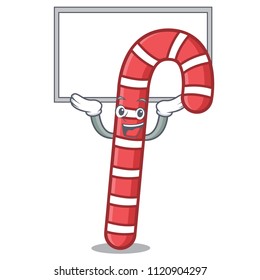 Up board candy canes character cartoon