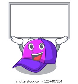 Up board cap shape in the a cartoon
