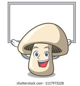 Up board champignon mushroom character cartoon