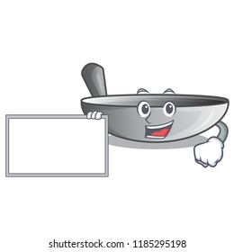 With board character kitchenware wok for cooking food