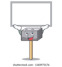 Up board character of metallic meat tenderizer hammer