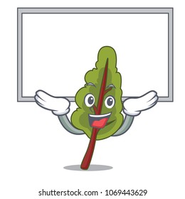 Up board chard character cartoon style