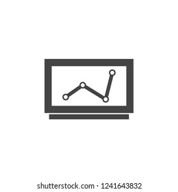 board, chart icon. Element of business plannin icon. Glyph icon for website design and development, app development. Premium icon